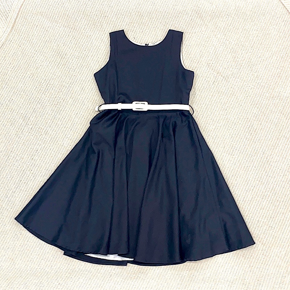 Black Apron Style Dress